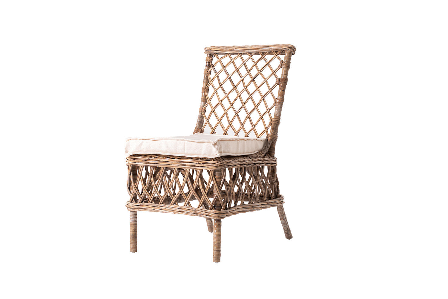 Marquis Esszimmerstuhl aus Kubu-Rattan im 2er-Set