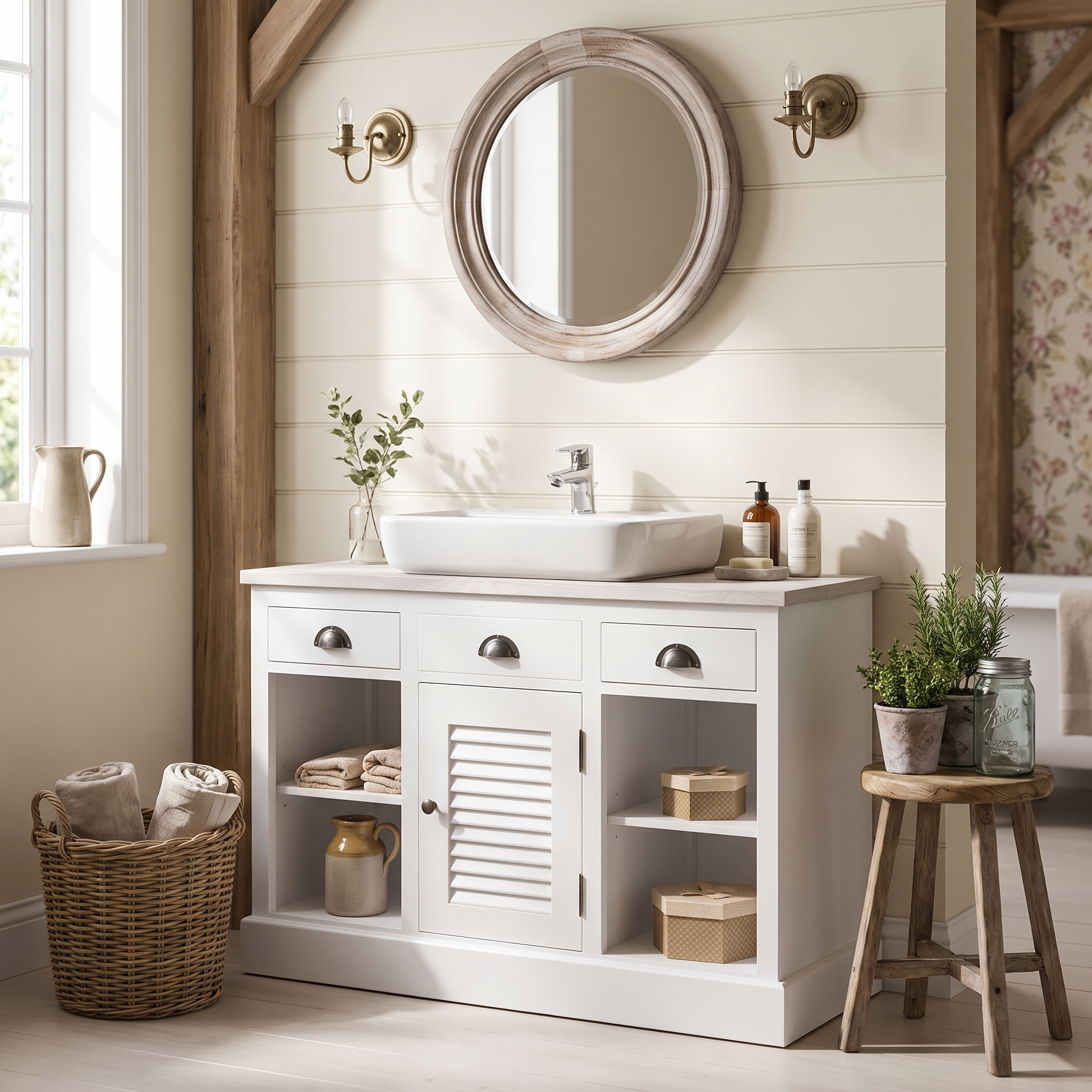 Badezimmer im Landhausstil