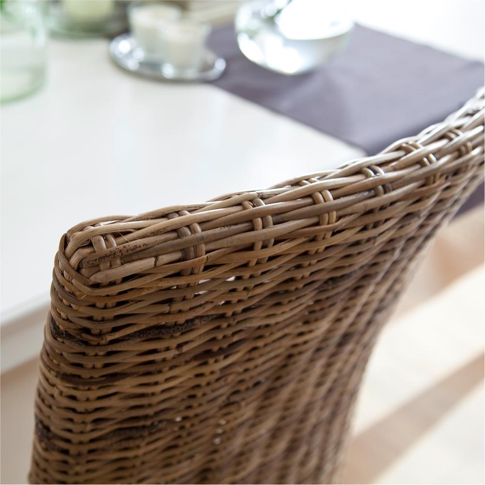 Salsa Esszimmerstuhl aus Kubu-Rattan im 2er-Set
