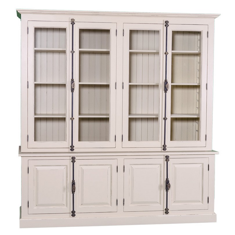 Stilvoller Hochschrank im Shabby Chic - in vielen Farben erhältlich!