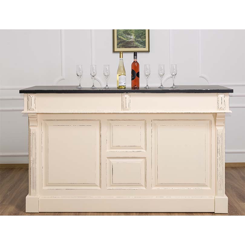 Große Bar mit oder ohne Aufsatz im Landhausstil 160 cm Breite - in vielen Farben erhältlich!