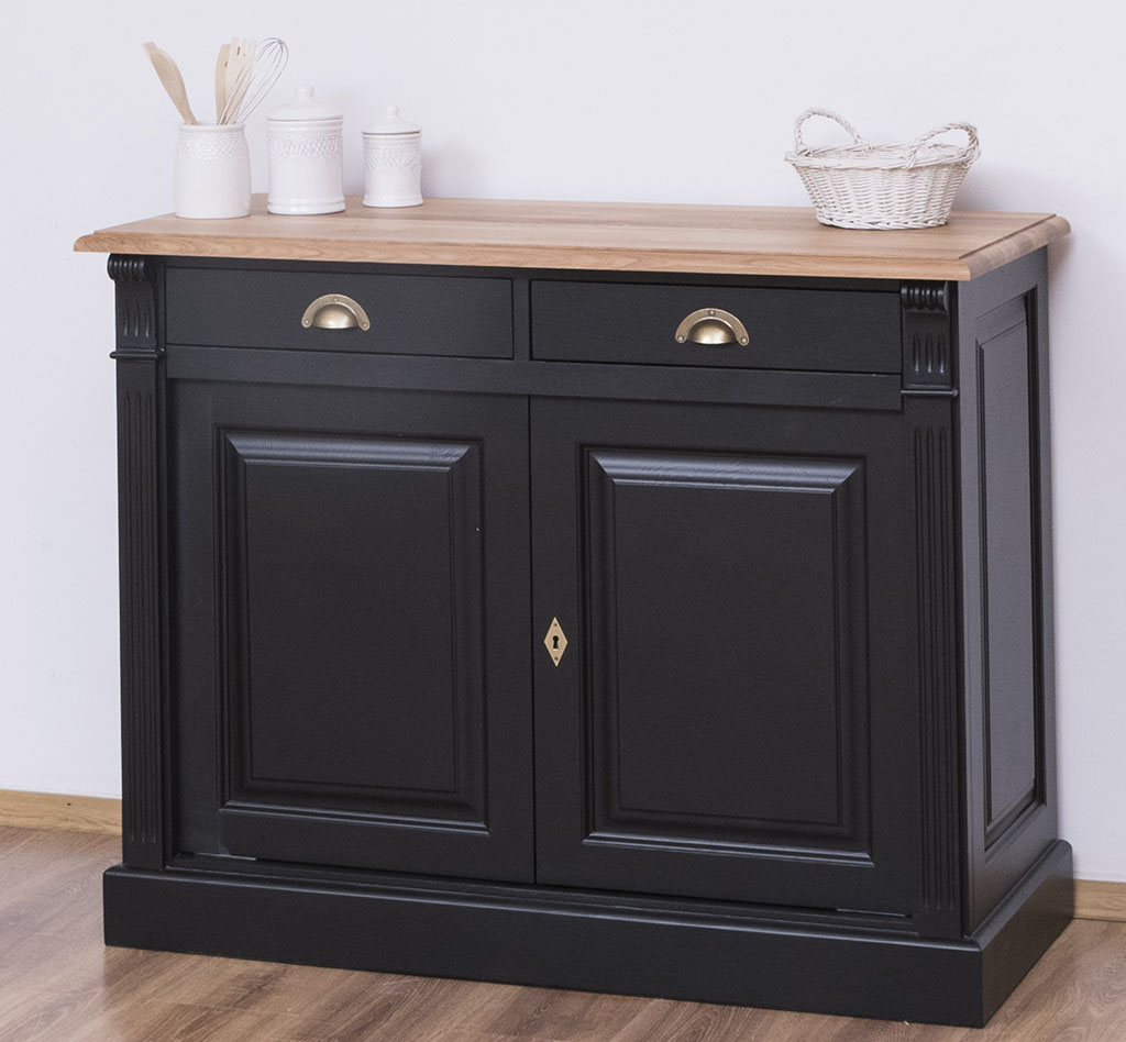 Kompaktes Sideboard im Jugendstil mit zwei Schubladen - in vielen Farben erhältlich!