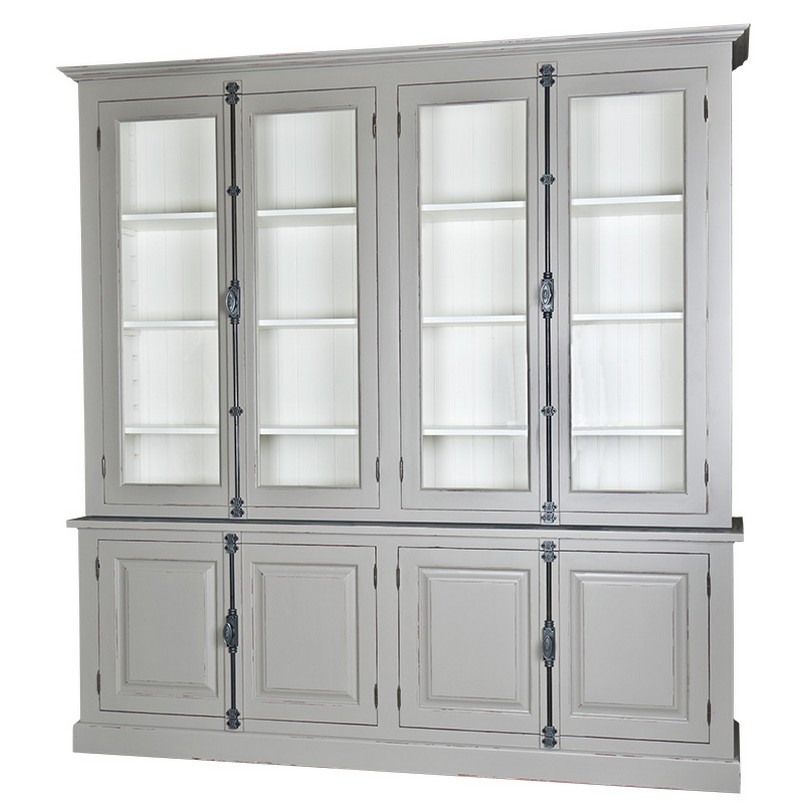 Stilvoller Hochschrank im Shabby Chic - in vielen Farben erhältlich!
