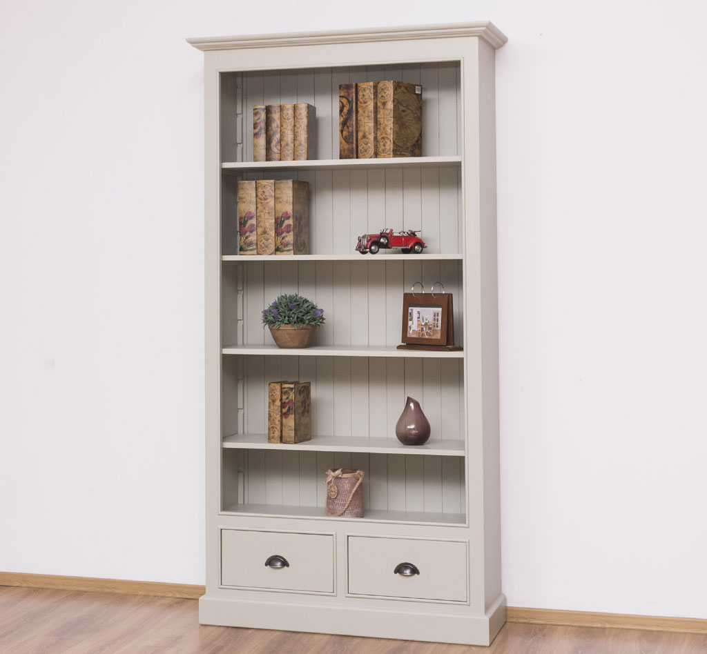 Stilvolles Bücherregal mit Schubladen - in vielen Farben erhältlich!