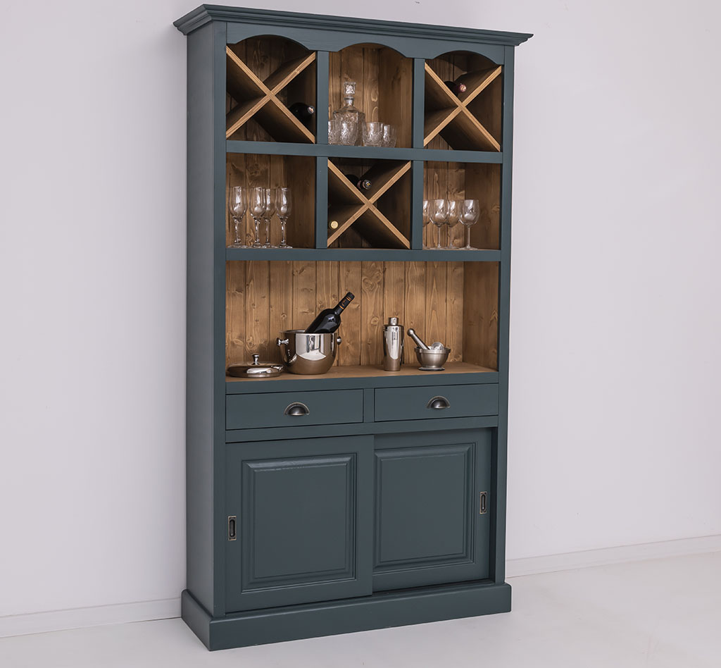 Kompakter Barschrank im Landhausstil - in vielen Farben erhältlich! Kompakter Barschrank im Landhausstil - in vielen Farben erhältlich!