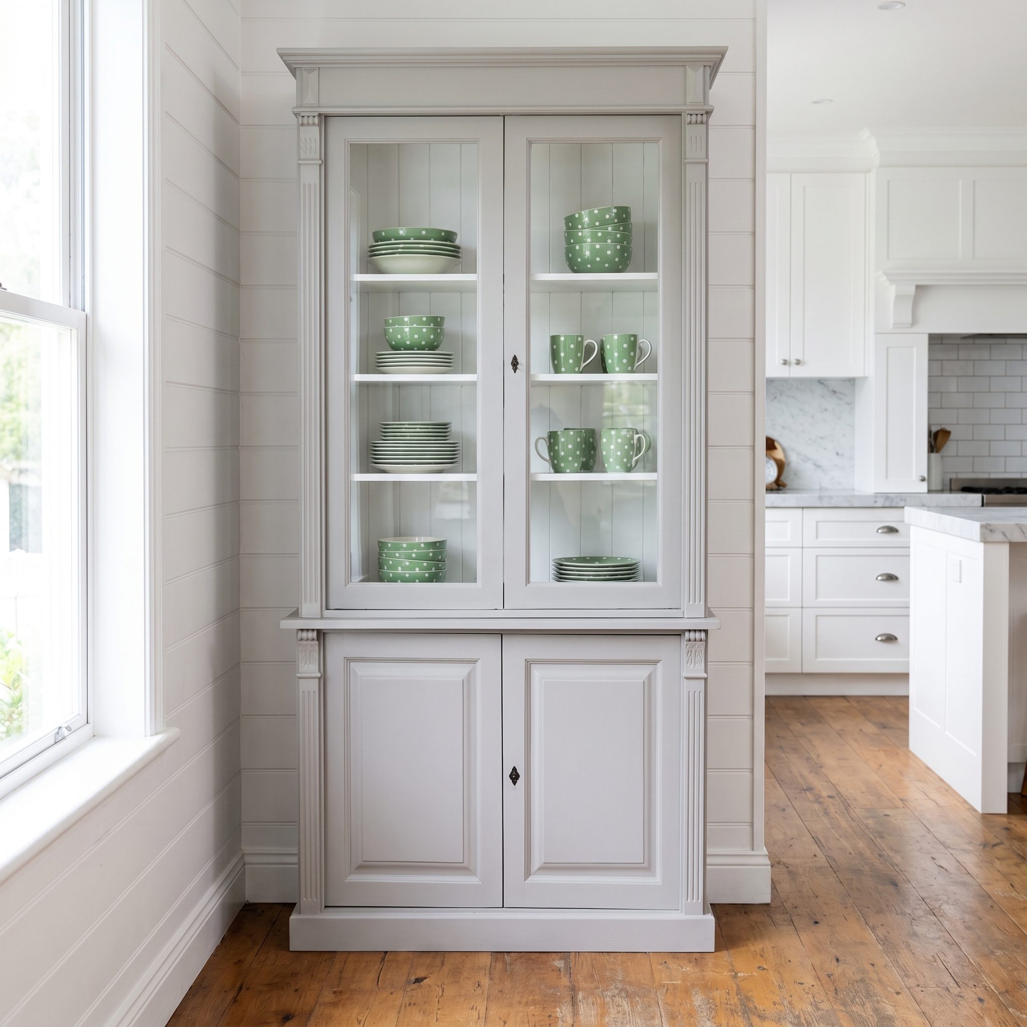 Vitrinenschrank in anspruchsvollem Design - in vielen Farben erhältlich!