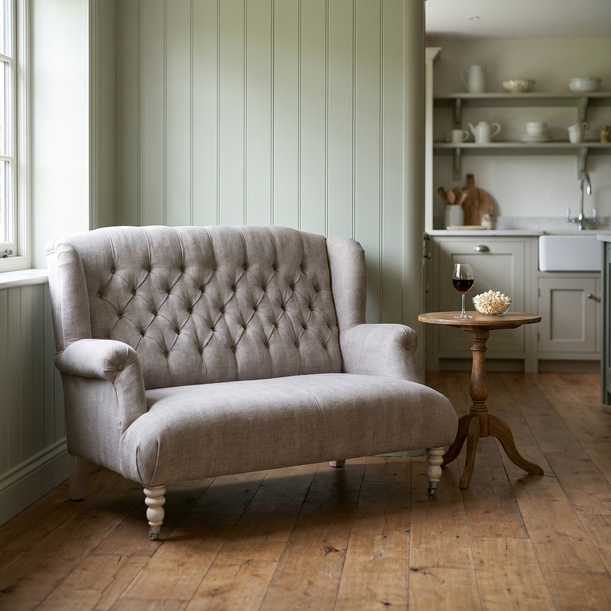Stilvolles Sofa Landhaus 2-Sitzer Maya