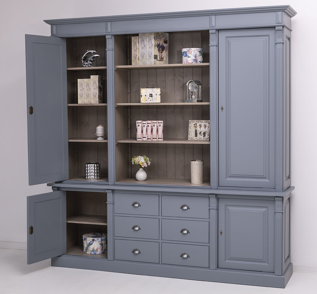 Stilvoller Bücherschrank im Landhausstil - in vielen Farben erhältlich!