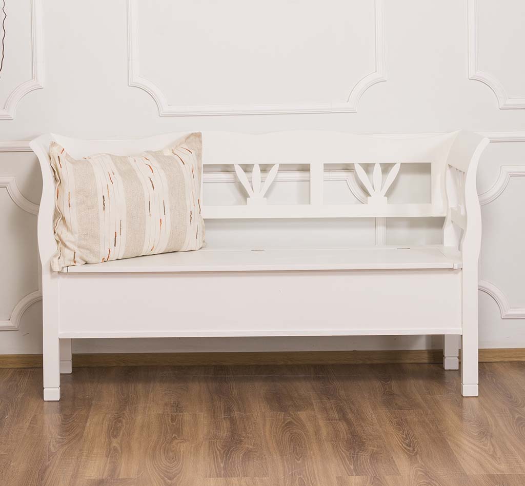 Gemütliche Sitzbank im Landhausstil - in vielen Farben erhältlich!