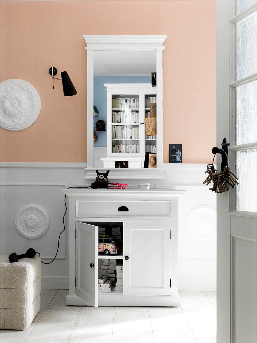 Halifax Small Buffet – Weißes Sideboard im Landhausstil