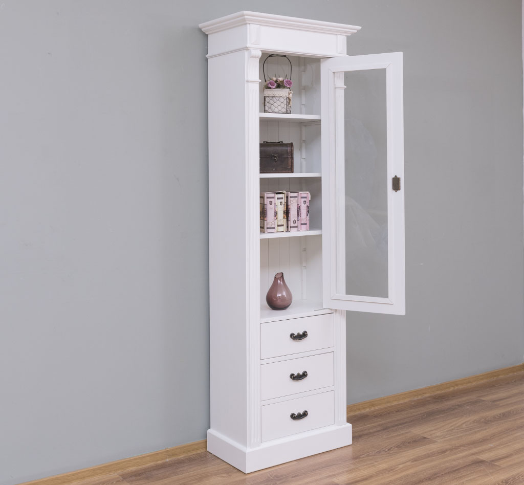 Klassische Landhausvitrine mit Schubladen - in vielen Farben erhältlich! Klassische Landhausvitrine mit Schubladen - in vielen Farben erhältlich!