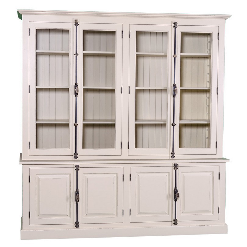 Stilvoller Hochschrank im Shabby Chic - in vielen Farben erhältlich!