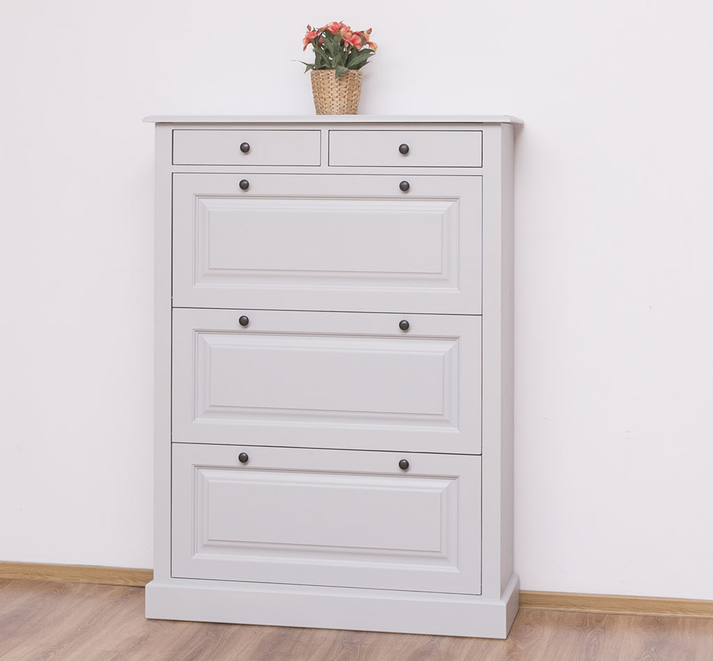 Eleganter Schuhschrank im Shabby Chic - in vielen Farben erhältlich!