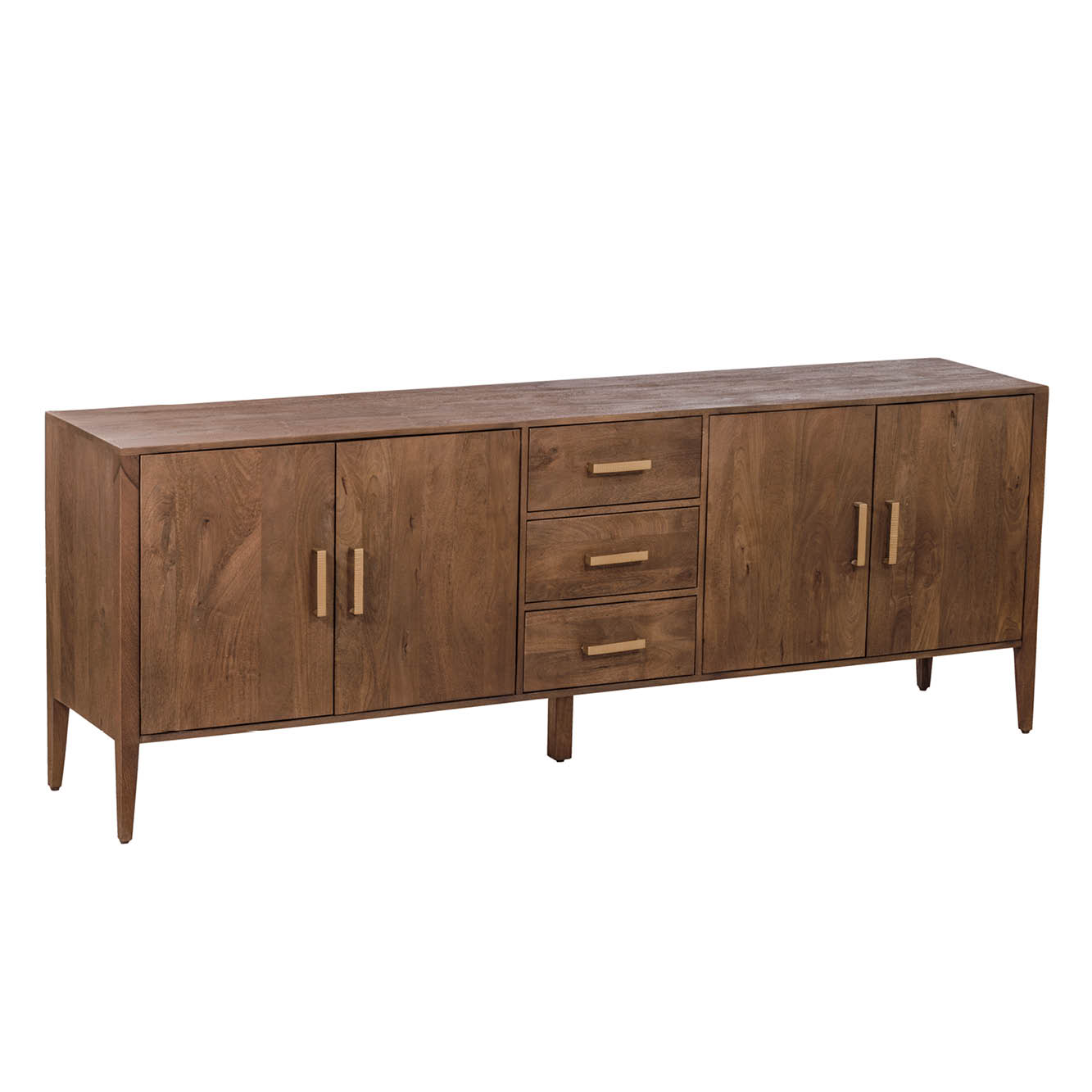 Großes Sideboard Dorset – Massives Mangoholz im modernen Landhausstil
