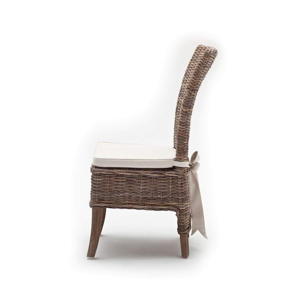 Salsa Esszimmerstuhl aus Kubu-Rattan im 2er-Set