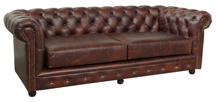 Edles Sofa Chesterfield im Landhausstil 2,5-Sitzer 220 cm