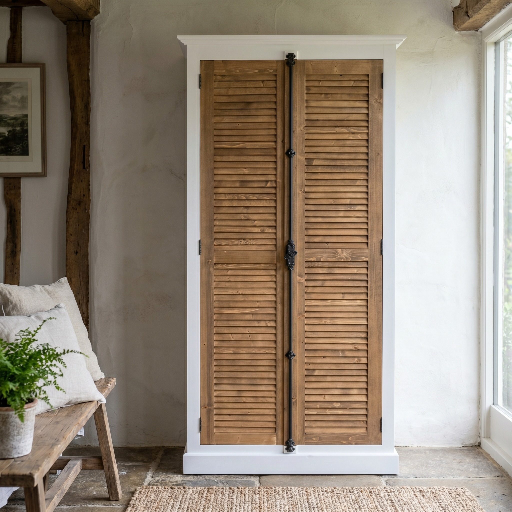 Interessanter Kleiderschrank im Shabby Chic - in vielen Farben erhältlich!