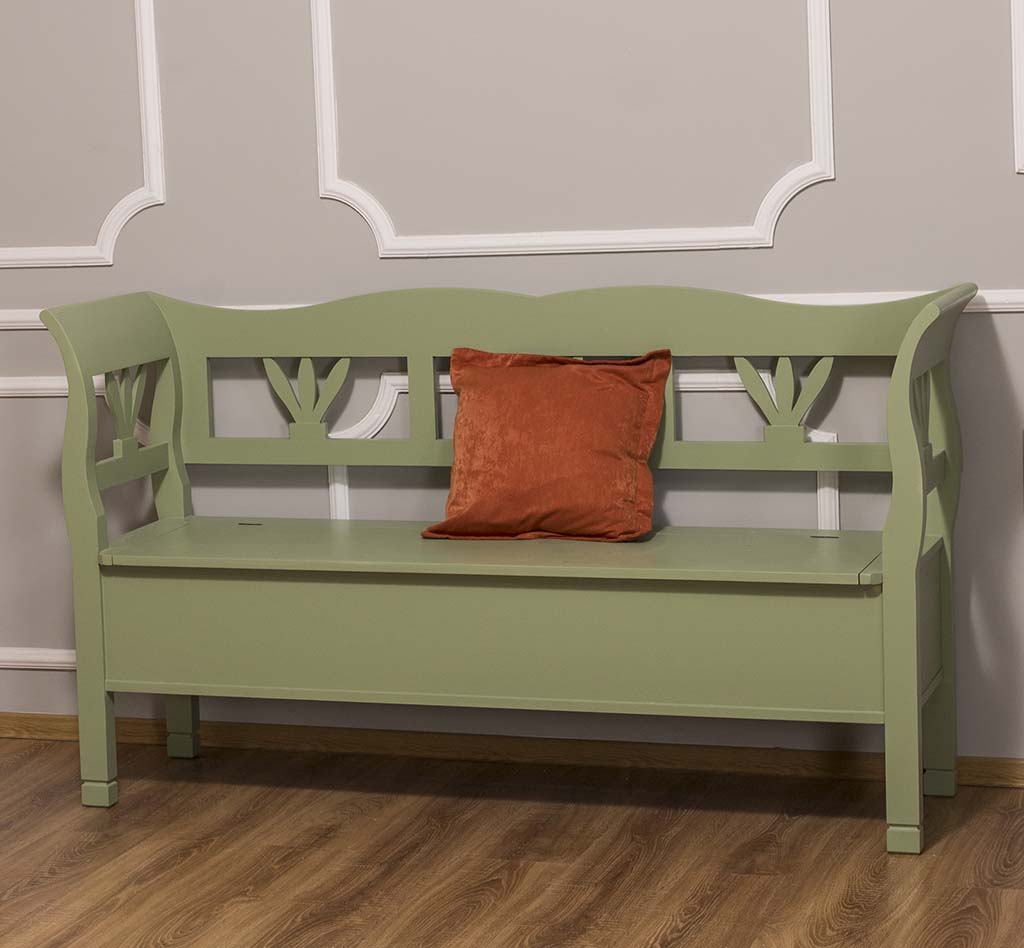 Gemütliche Sitzbank im Landhausstil - in vielen Farben erhältlich!