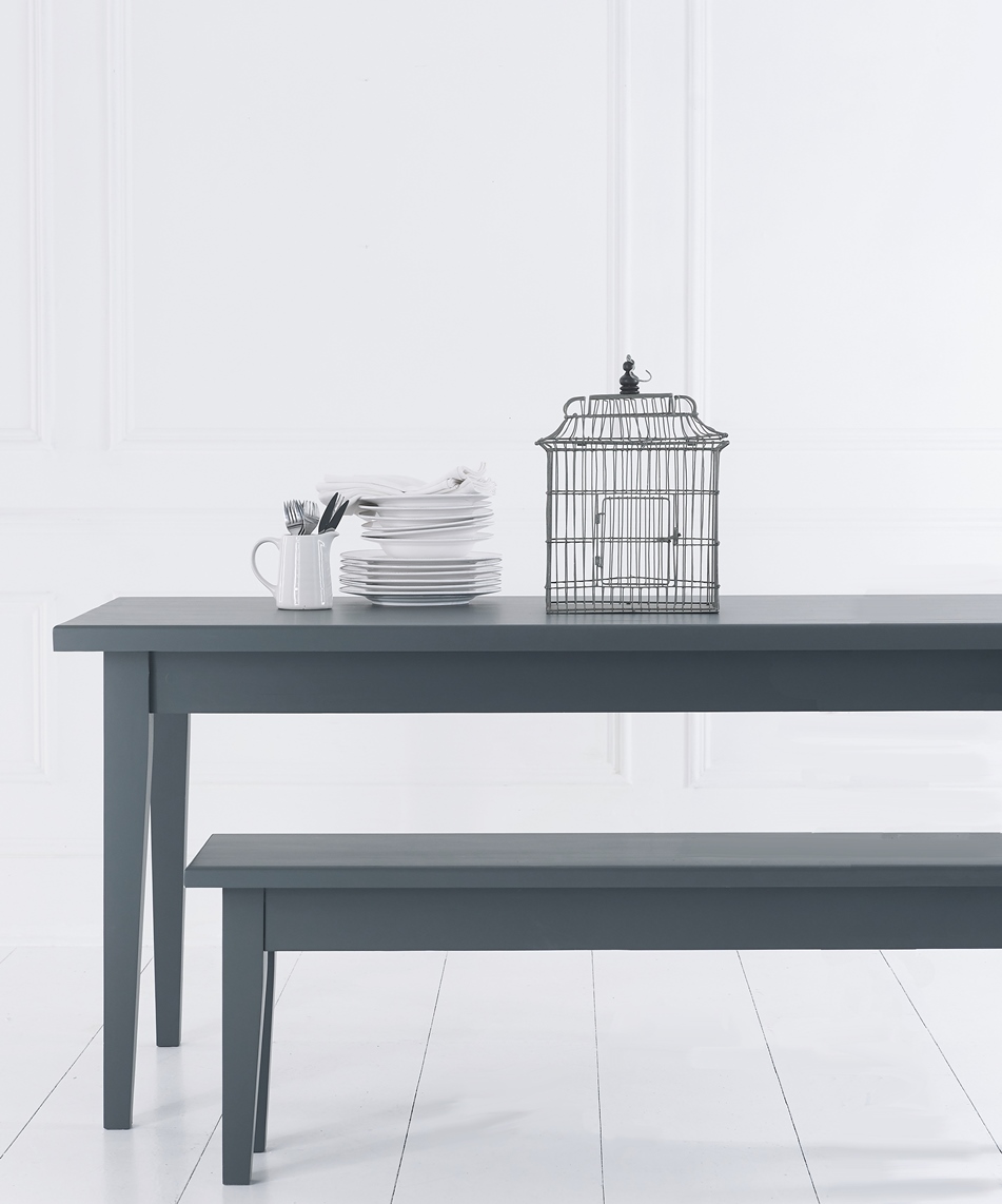 Esstisch im Landhausstil - Tischsystem mit Platte aus Fichte, Buche oder Eiche