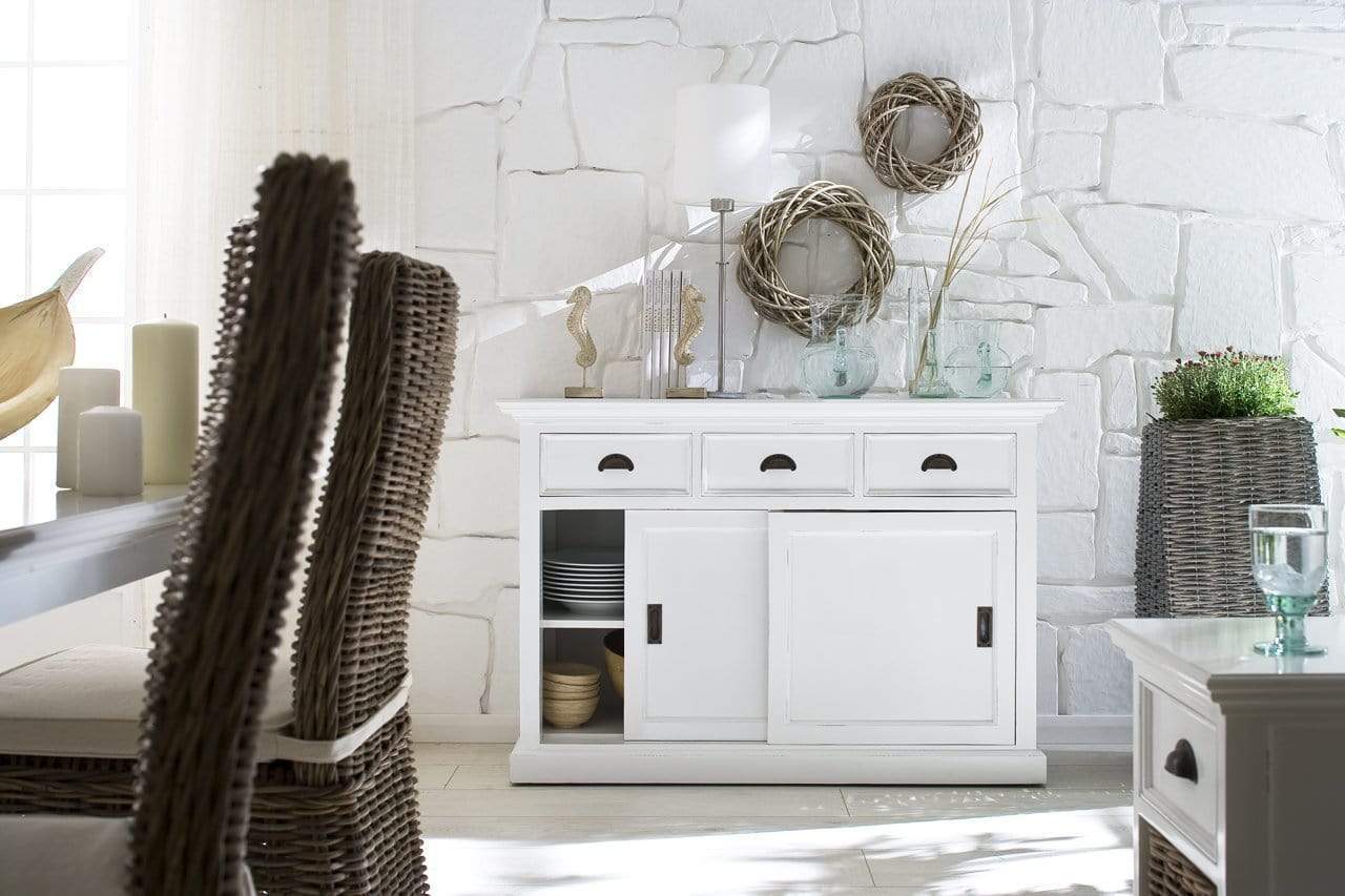 Halifax Sideboard mit Schiebetüren – Weiß