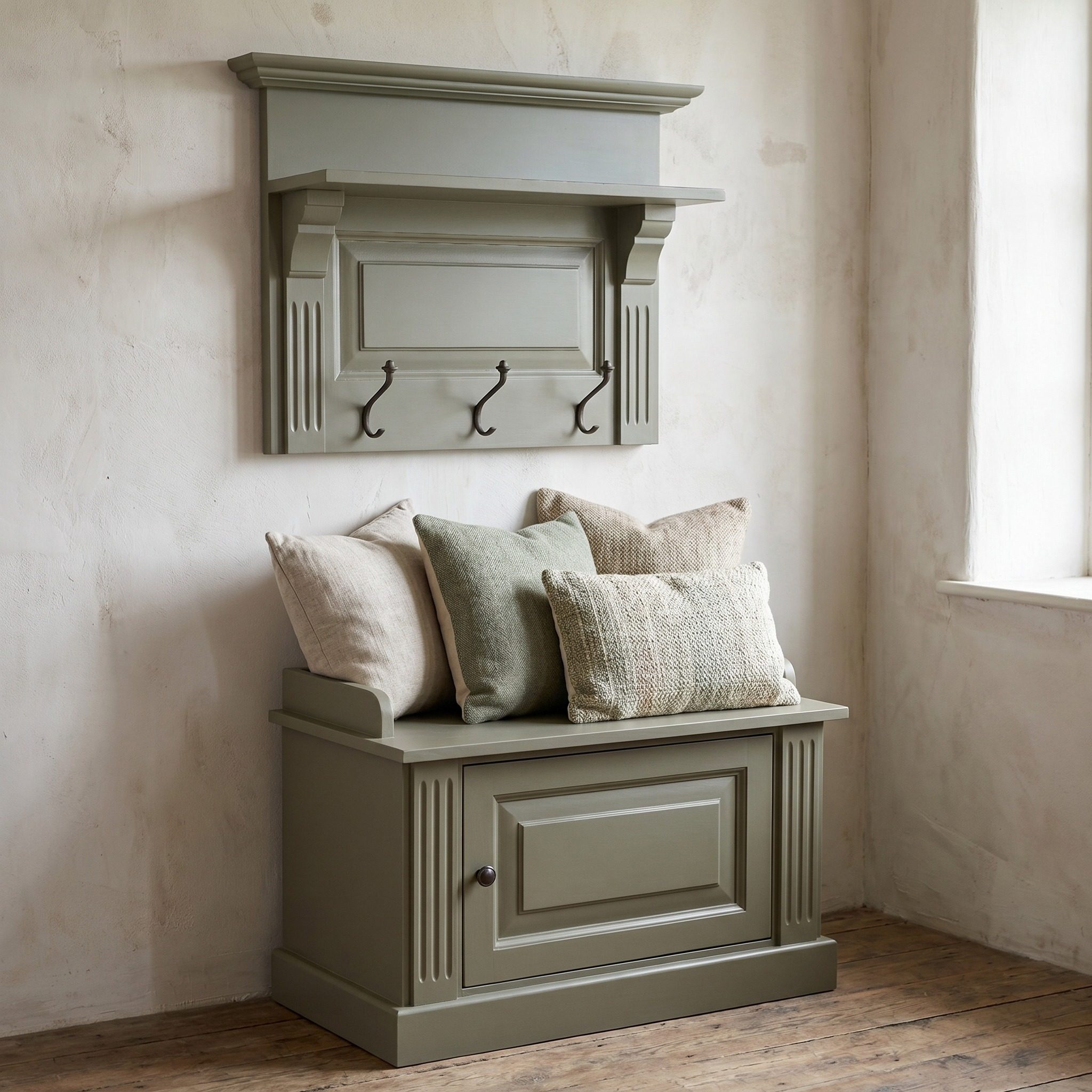 Zweiteilige Garderobe im Shabby Chic - in vielen Farben erhältlich!
