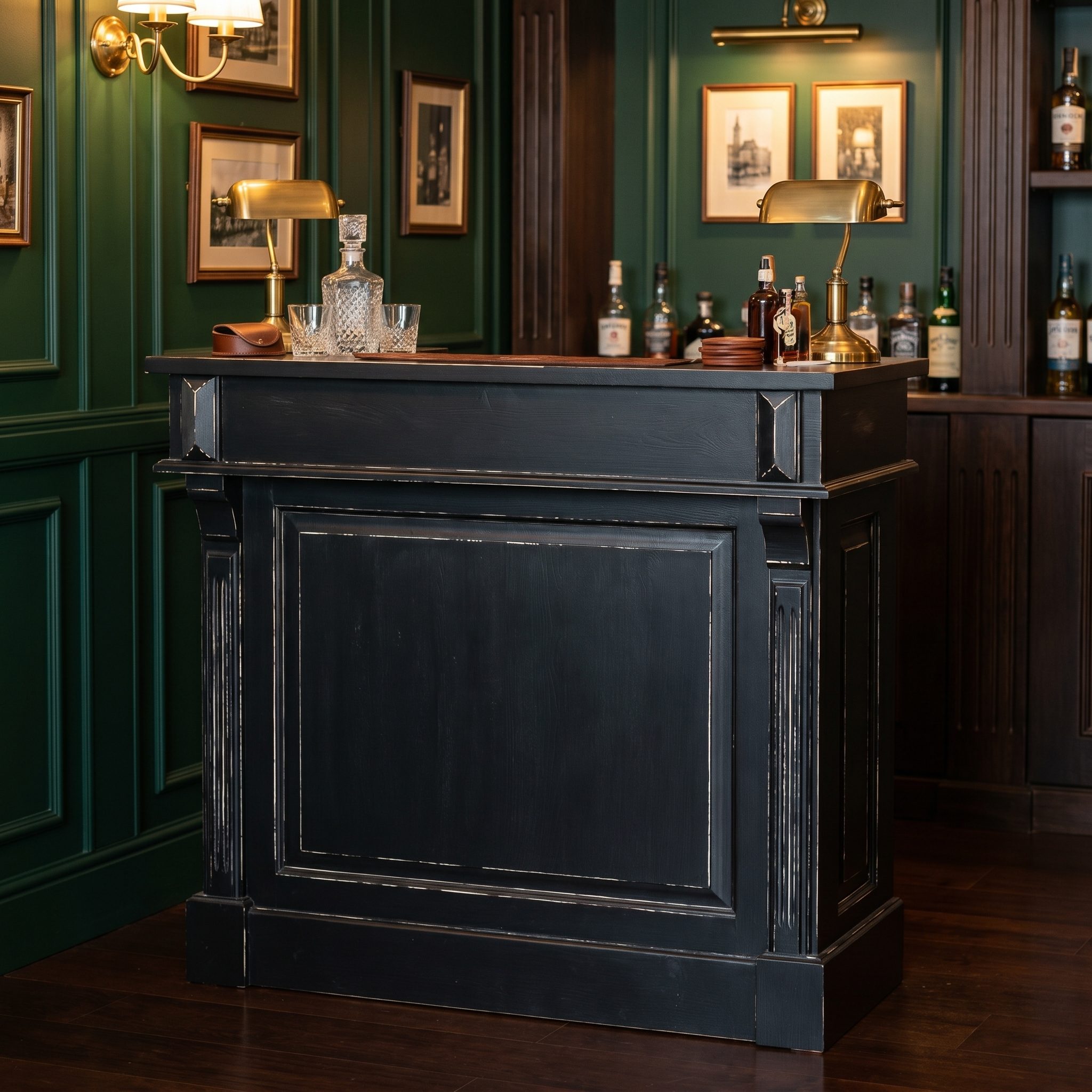 Bar mit Weinregal im Shabby Chic - in vielen Farben erhältlich!