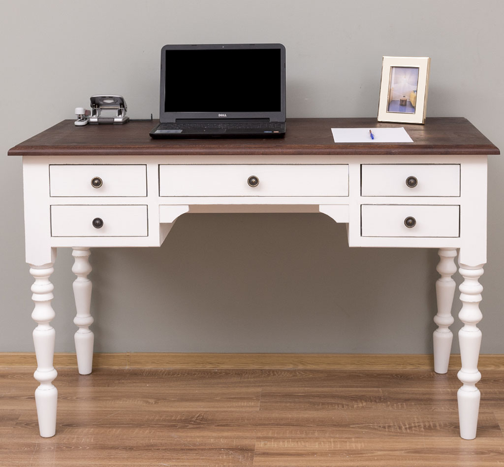 Stilvoller Schreibtisch im Shabby Chic - in vielen Farben erhältlich!