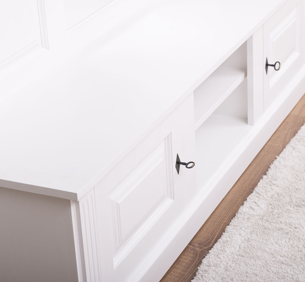 Große Garderobe mit Spiegel im Landhausstil - in vielen Farben erhältlich!