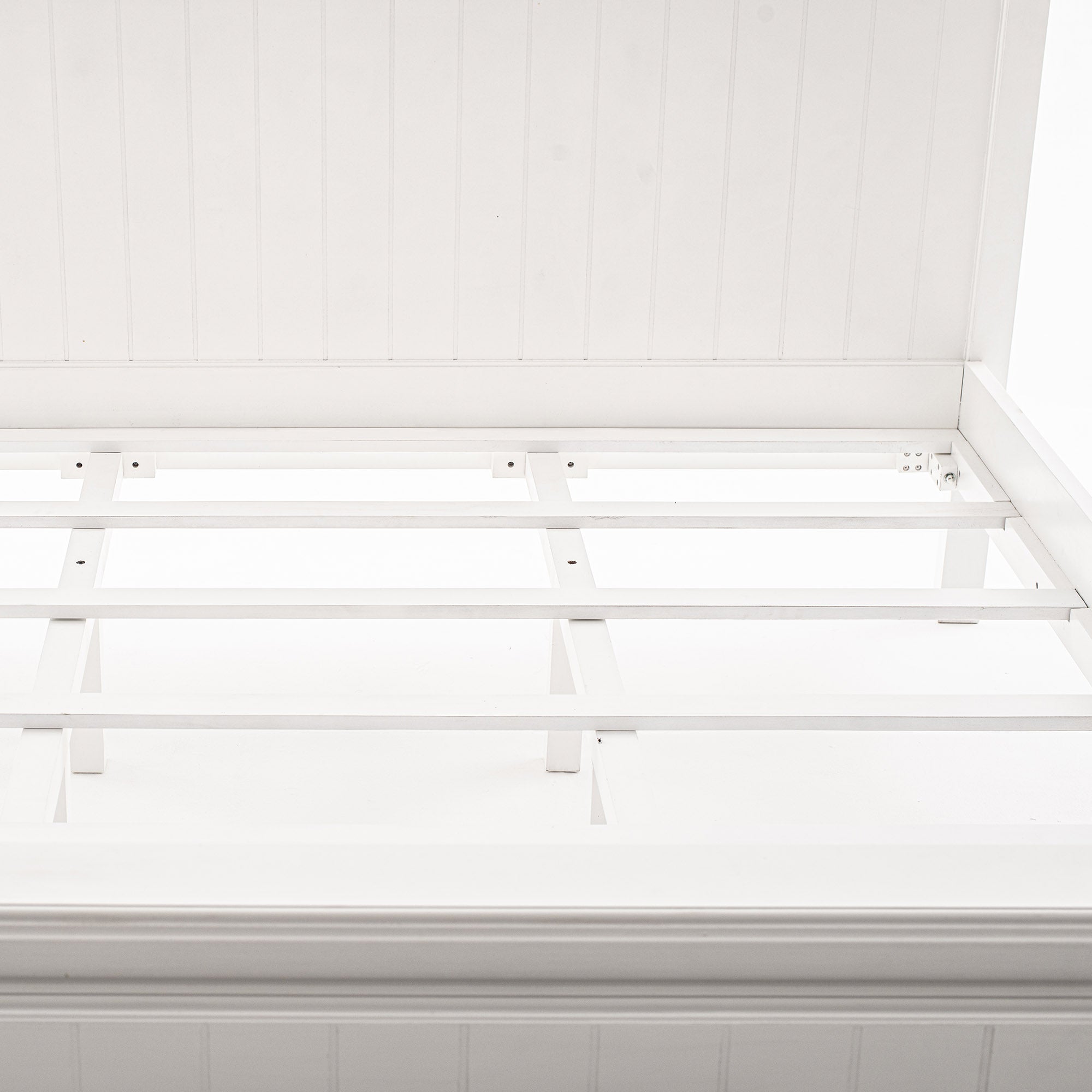 Halifax Doppelbett 200 im Landhausstil – Massivholz Weiß