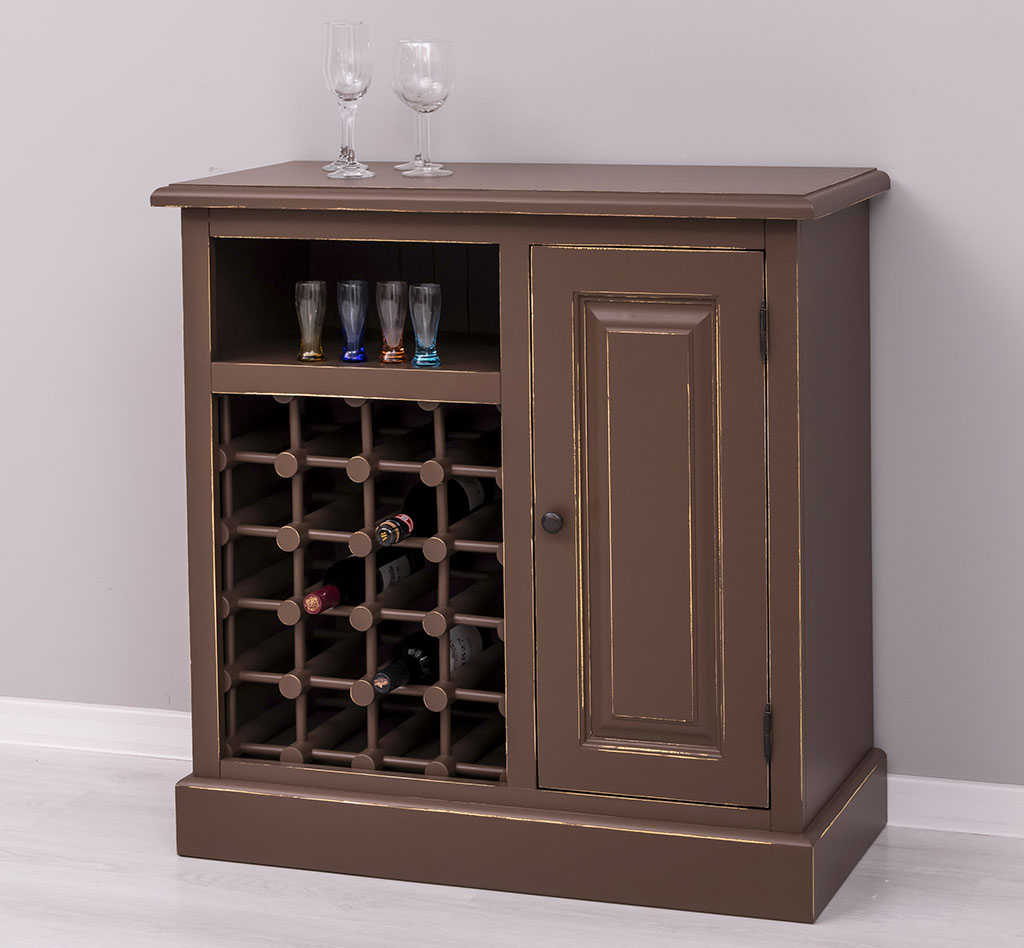 Kompaktes Weinregal im Shabby Chic - in vielen Farben erhältlich! Kompaktes Weinregal im Shabby Chic - in vielen Farben erhältlich!