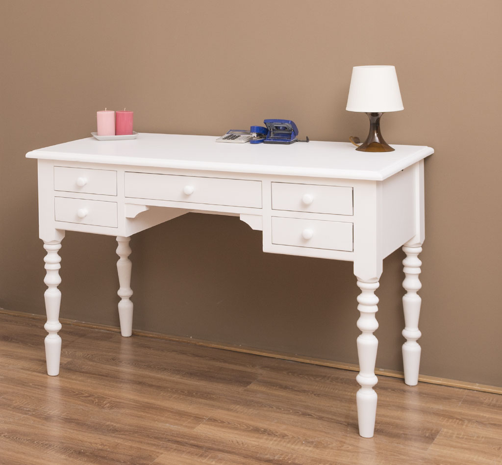 Stilvoller Schreibtisch im Shabby Chic - in vielen Farben erhältlich!