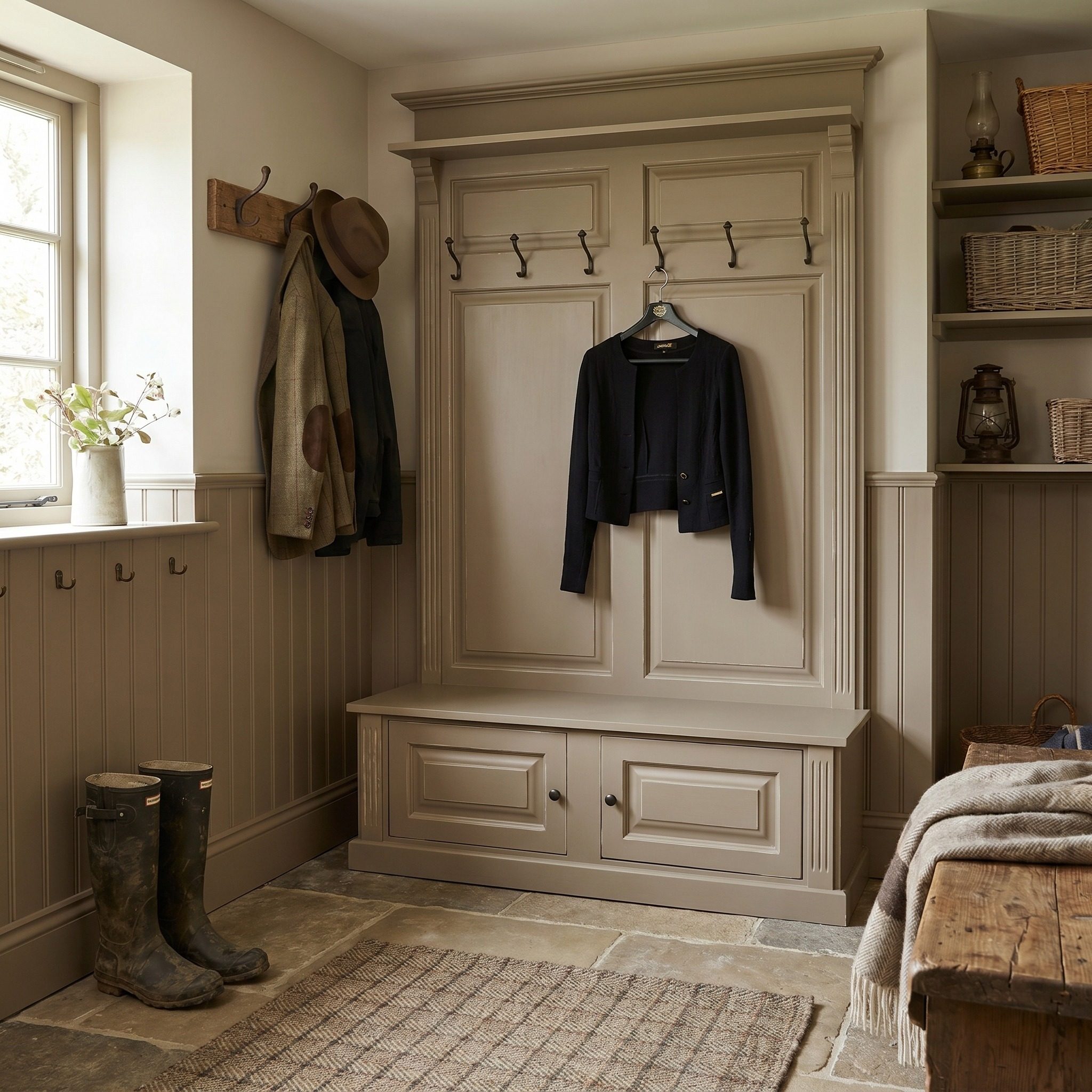 Gepflegte Landhaus-Garderobe im Shabby Style - in vielen Farben erhältlich!