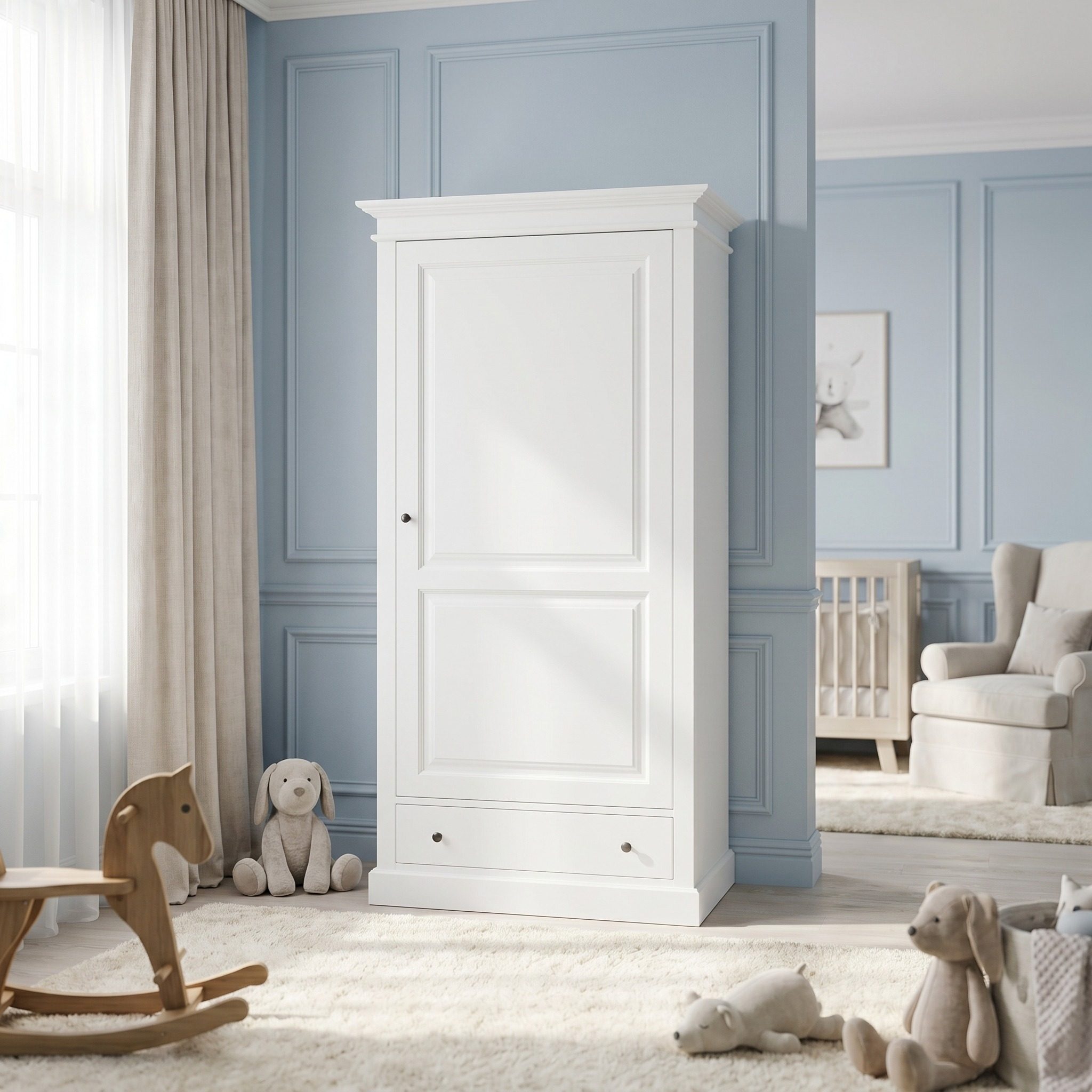 Kleiderschrank Landhaus mit Schublade - in vielen Farben erhältlich!