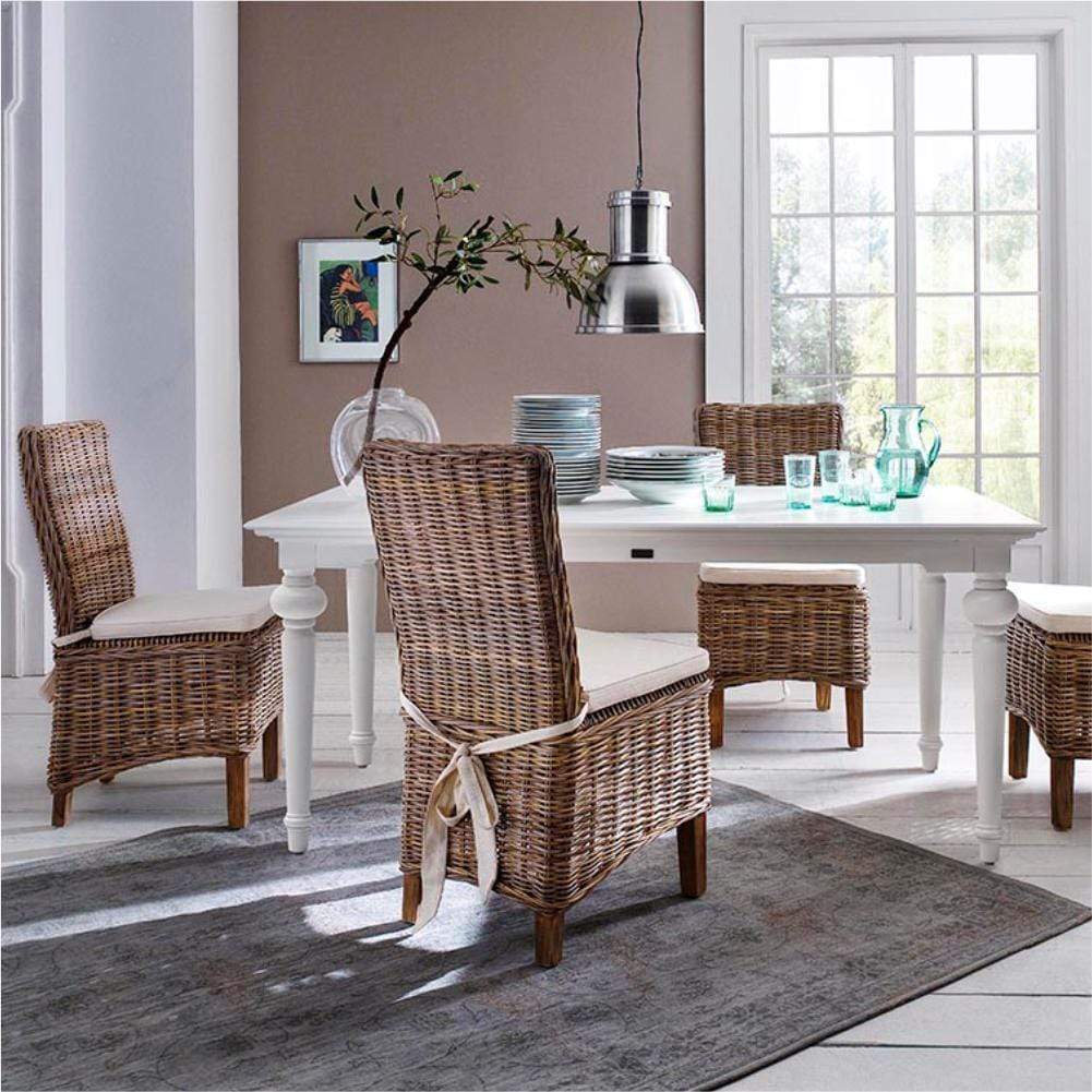 Morin Esszimmerstuhl aus Kubu-Rattan, 2er-Set