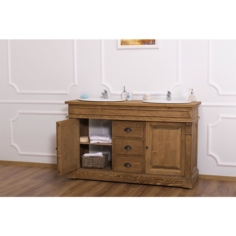 PS4001-P001_2 Eleganter Waschbeckenschrank im Landhausstil - in vielen Farben erhältlich!