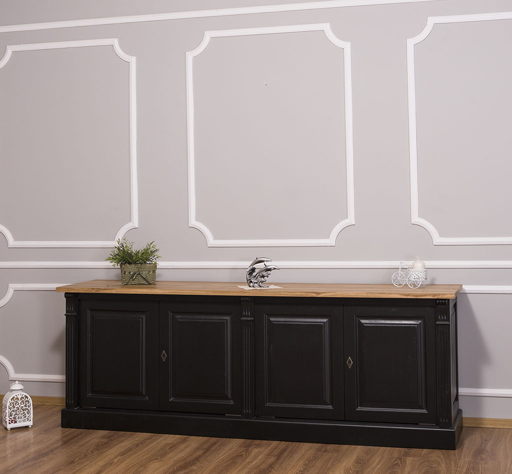 Schlichtes Sideboard im Jugendstil mit vier Türen - in vielen Farben erhältlich! Schlichtes Sideboard im Jugendstil mit vier Türen - in vielen Farben erhältlich!