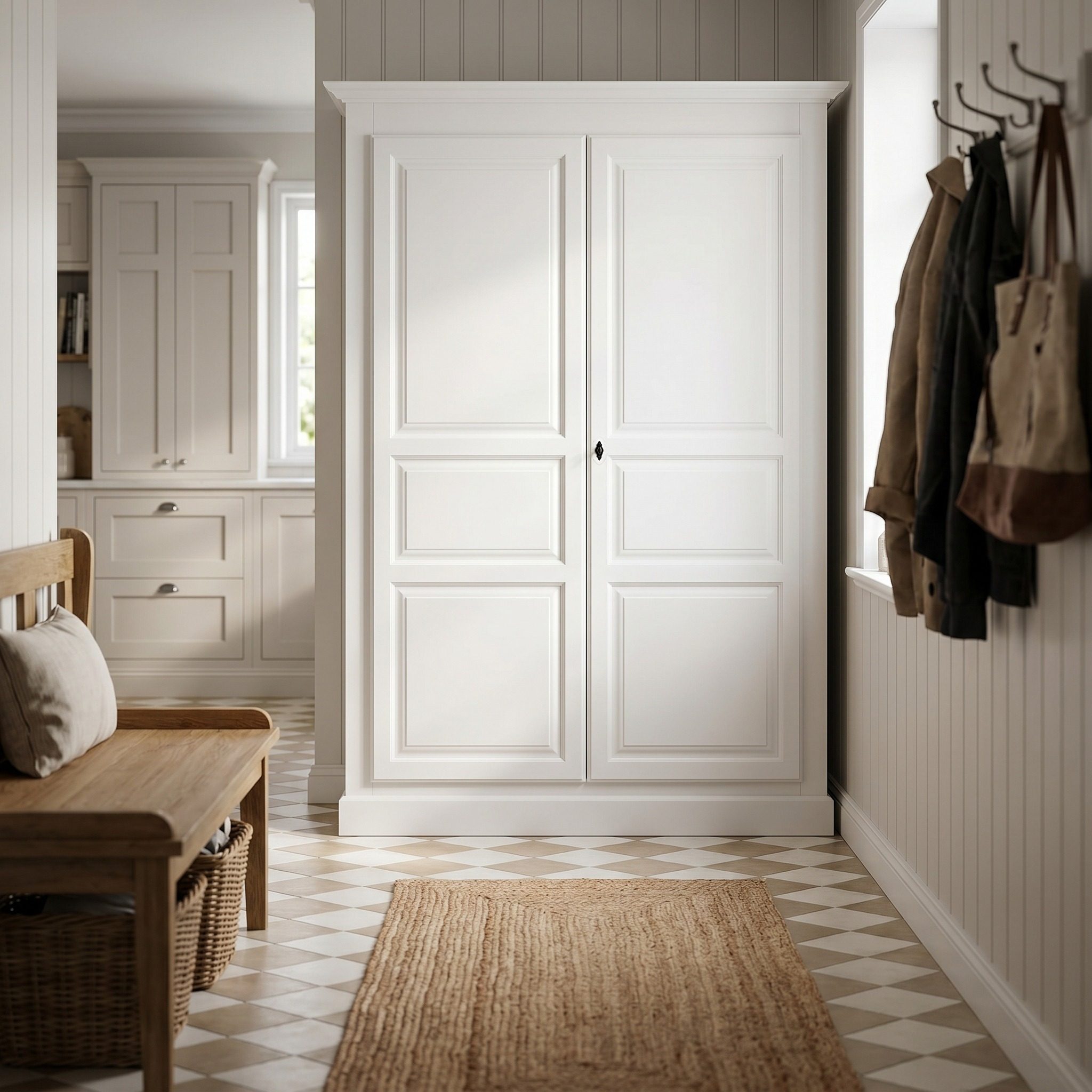 Kleiderschrank im Shabby Chic - in vielen Farben erhältlich!