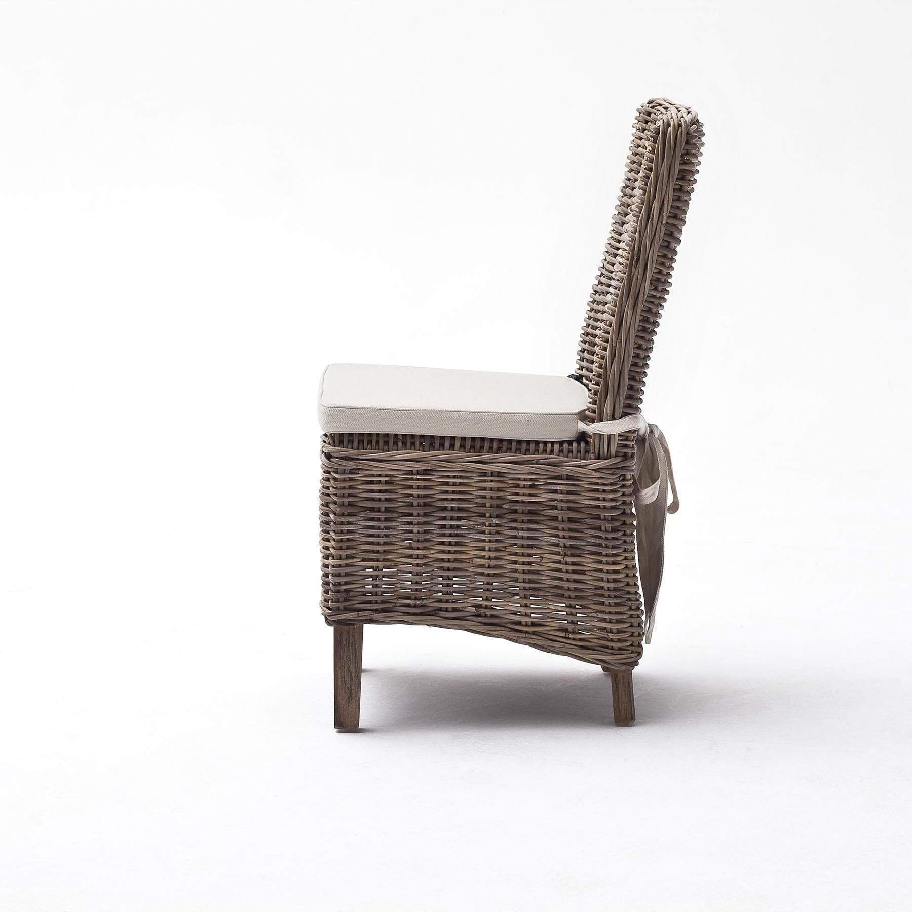 Morin Esszimmerstuhl aus Kubu-Rattan, 2er-Set