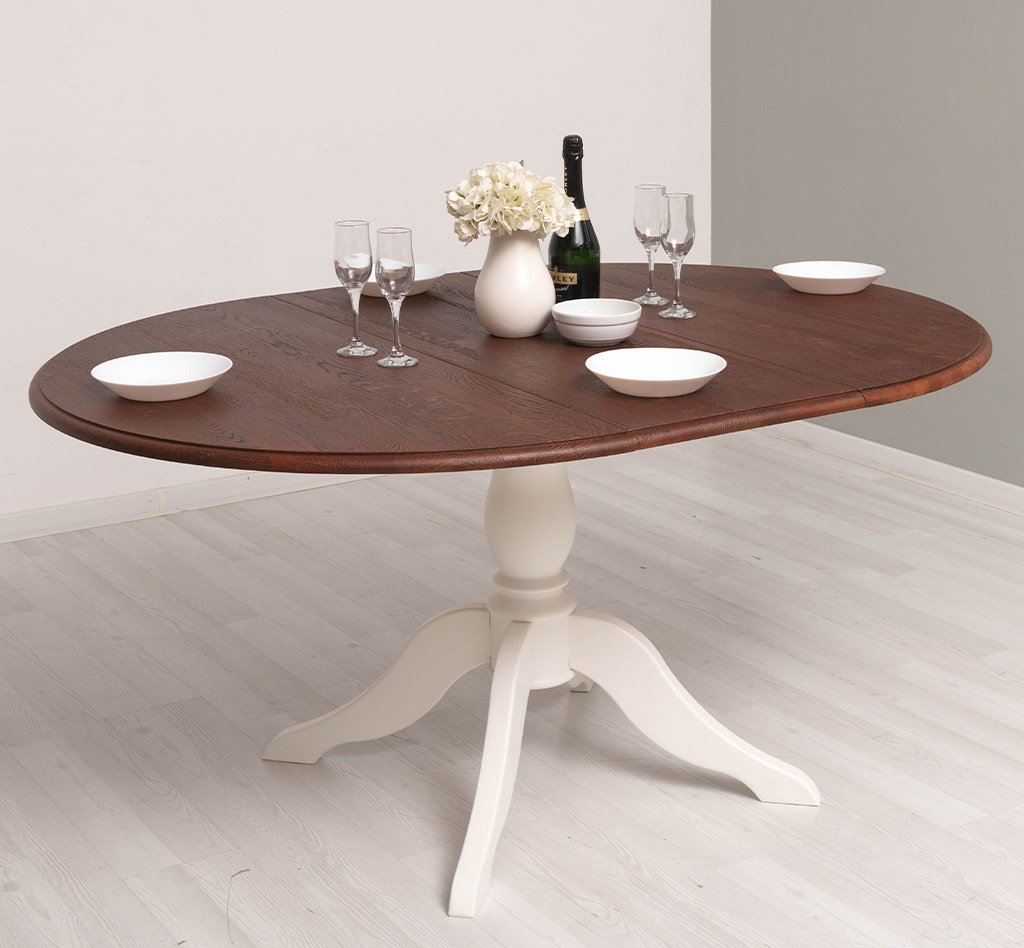 Ausziehtisch Luberon mit Mittelfuß, 120 cm