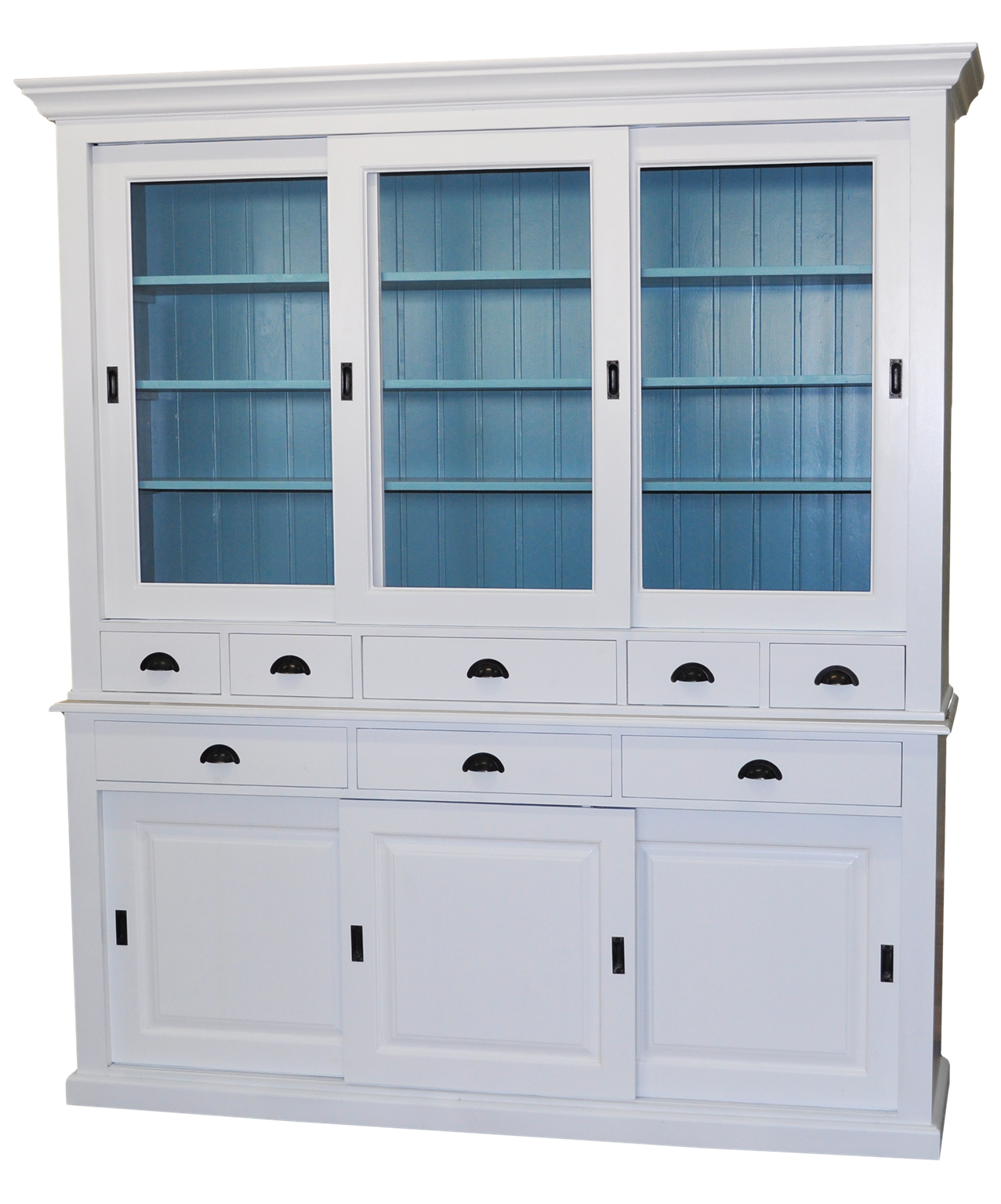 Hochwertiger Vitrinenschrank im Landhausstil - in vielen Farben erhältlich!