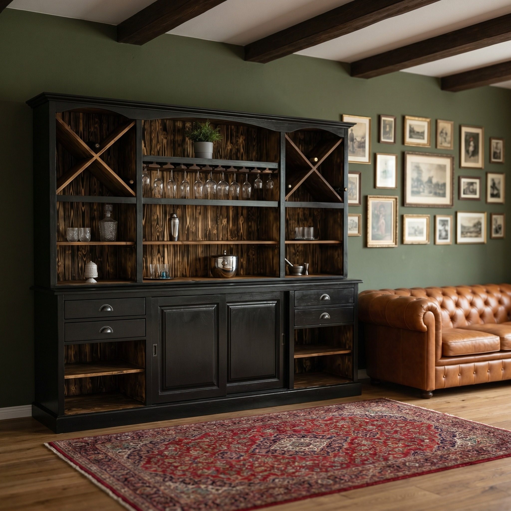 Großer Barschrank im Landhausstil - in vielen Farben erhältlich!