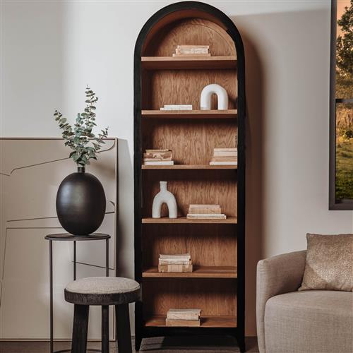Elegantes Bücherregal Somerset – Kolonialstil aus massivem Mangoholz