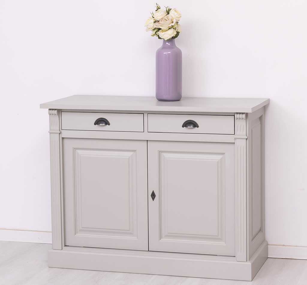 Kompaktes Sideboard im Jugendstil mit zwei Schubladen - in vielen Farben erhältlich!