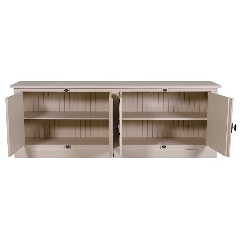 Stilvoller Hochschrank im Shabby Chic - in vielen Farben erhältlich!