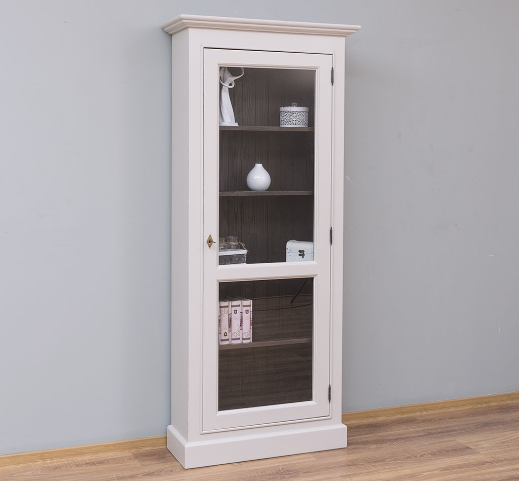 Kompakte Vitrine im Landhausstil - in vielen Farben erhältlich! Kompakte Vitrine im Landhausstil - in vielen Farben erhältlich!