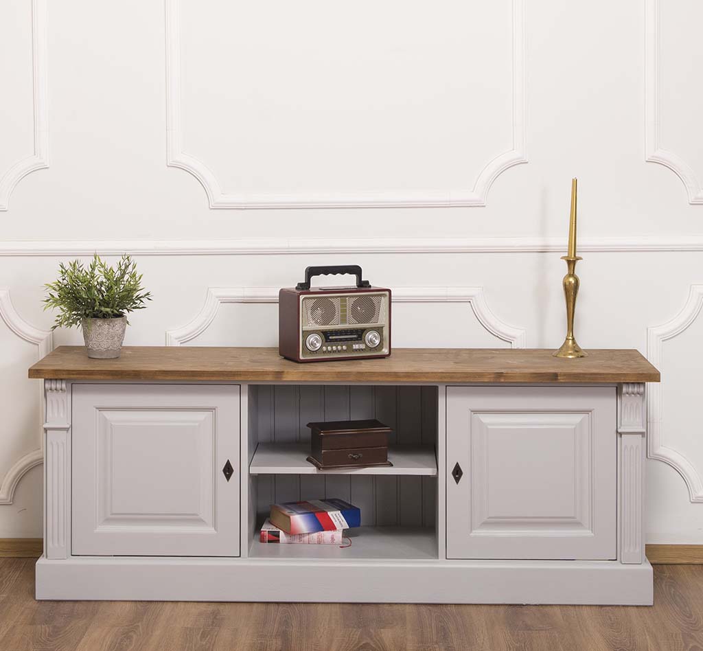 Massives TV Lowboard im Landhausstil - in vielen Farben erhältlich!