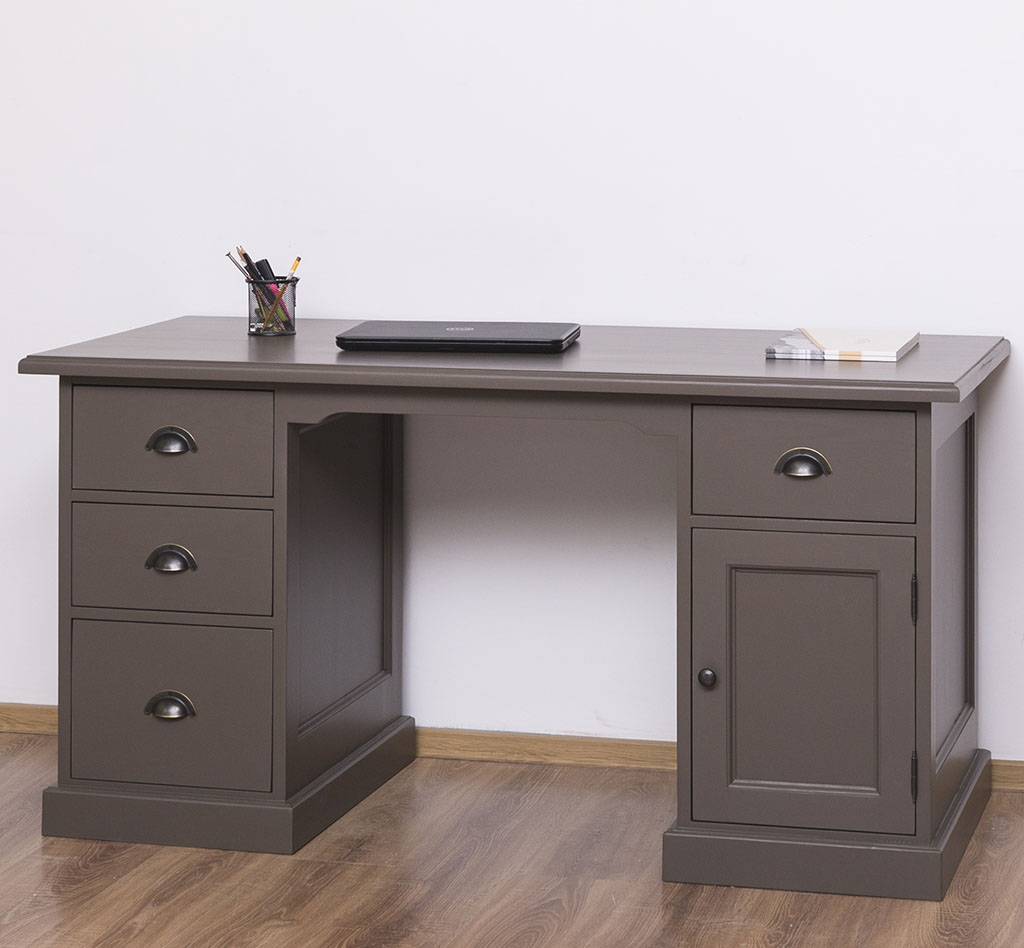 Massiver Schreibtisch in Landhausoptik - in vielen Farben erhältlich!