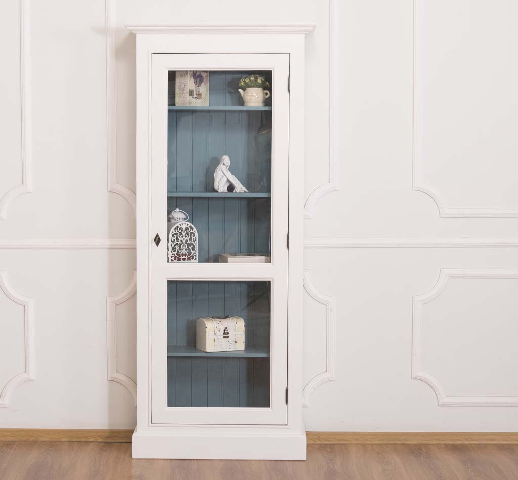 Kompakte Vitrine im Landhausstil - in vielen Farben erhältlich! Kompakte Vitrine im Landhausstil - in vielen Farben erhältlich!