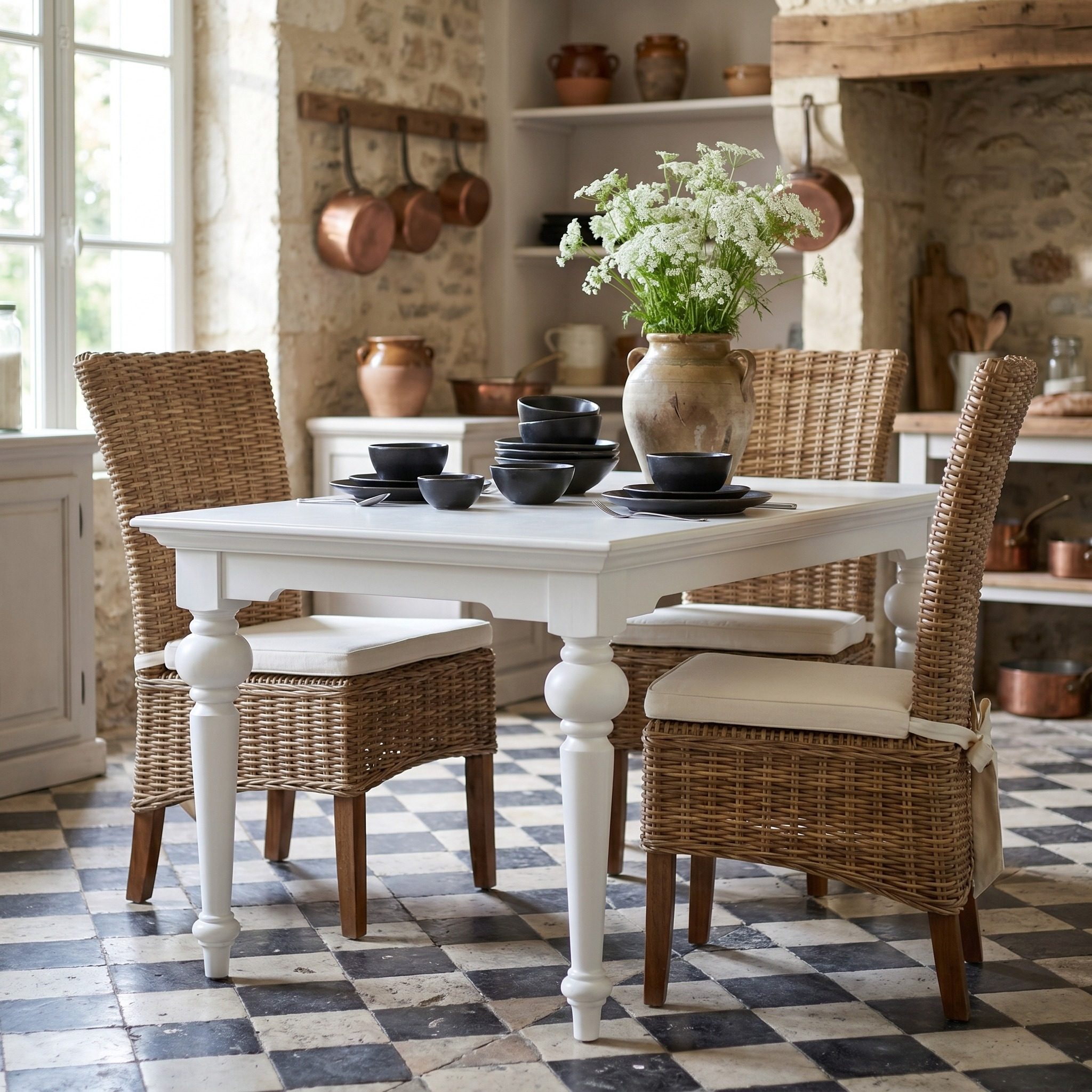 Provence Esstisch 200 cm – Weiß
