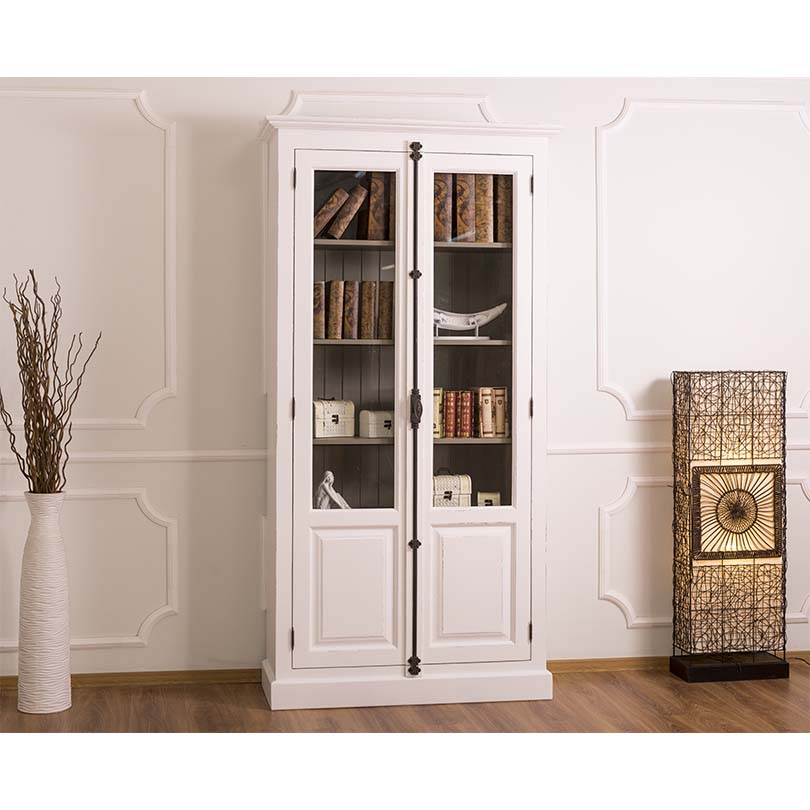 Eleganter schmaler Vitrinenschrank - in vielen Farben erhältlich!